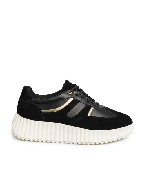 Tenis Negro Suela Líneas 2519